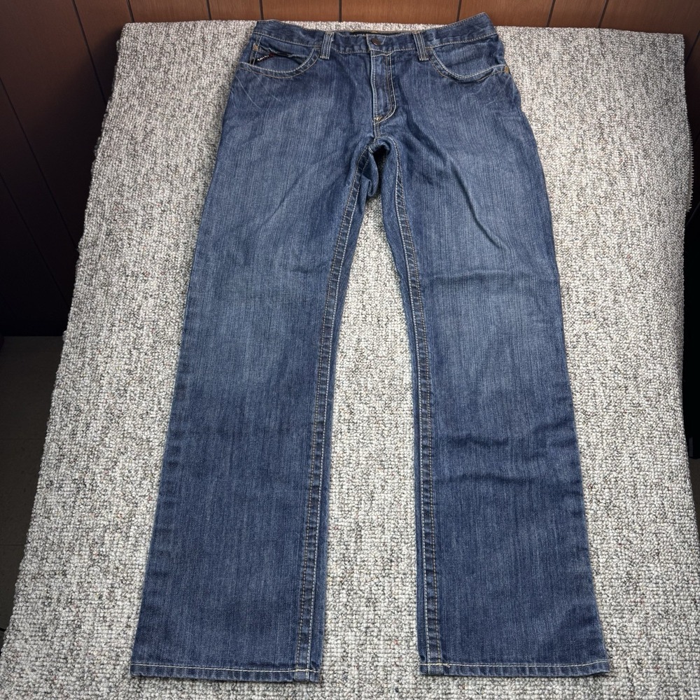 Ariat FR M4 Relaxed Boot Jeans Mens 34x34 FR Flame Resistant Blue Denim Cat 2